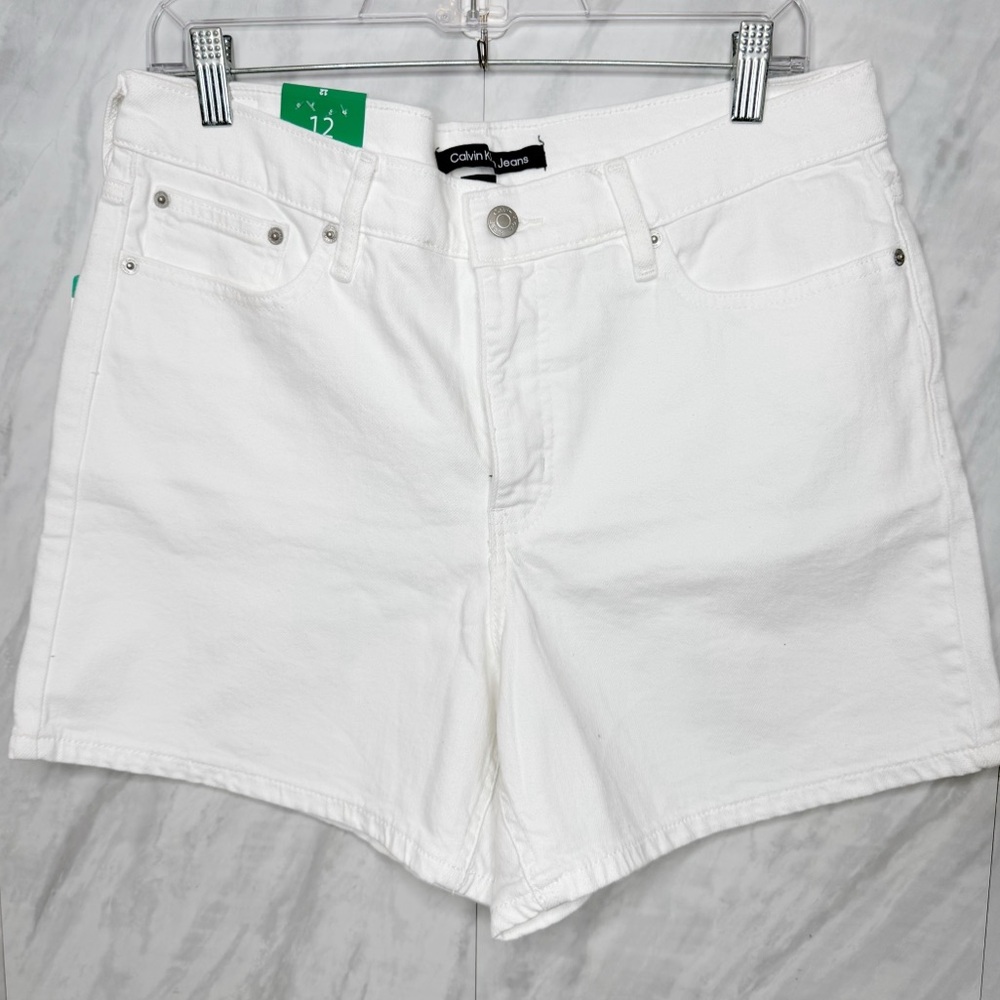 Calvin Klein High Waisted Denim Shorts 12